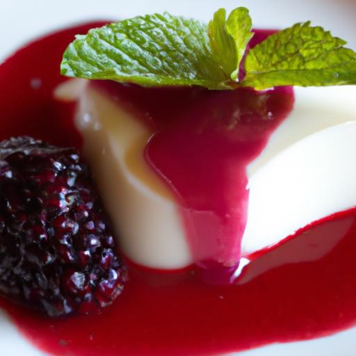 Decadent Low-Carb Panna Cotta with Vibrant Berry Sauce