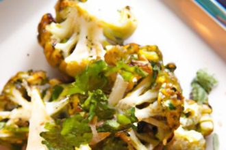 Roasted Cauliflower Steaks with Zesty Chimichurri Flair
