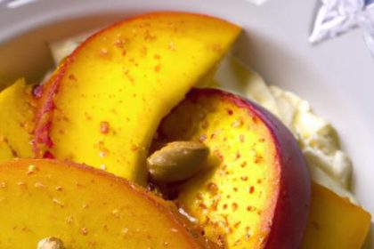 Wholesome Delight: Cottage Cheese with Peaches & Seeds Mix