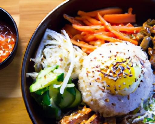 Savor Korean Bibimbap Bowls with Flavorful Marinated Chicken