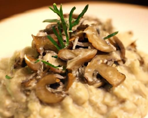 Decadent Creamy Vegan Mushroom & Cauliflower Risotto Recipe