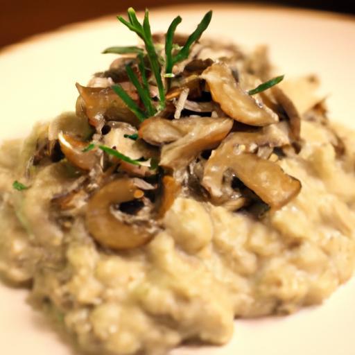 Decadent Creamy Vegan Mushroom & Cauliflower Risotto Recipe