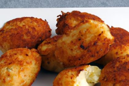 Crispy Stuffed Potato & Cheese Fritters: A Flavorful Delight