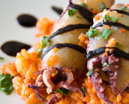 Savory Stuffed Squid: A Herb-Infused Rice Delight
