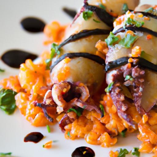 Savory Stuffed Squid: A Herb-Infused Rice Delight