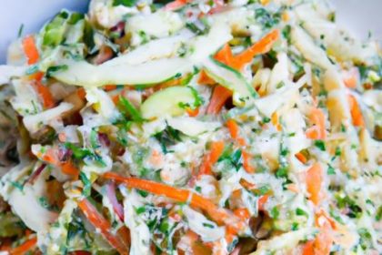 Crunchy Vegan Coleslaw with Lush Cashew Cream Dressing