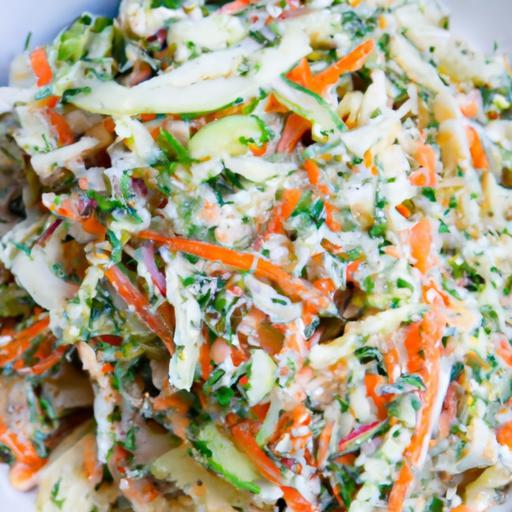Crunchy Vegan Coleslaw with Lush Cashew Cream Dressing