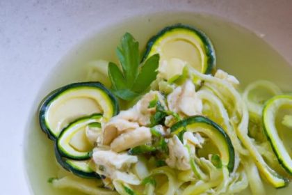 Comfort Meets Health: Chicken “Noodle” Soup with Zucchini Spirals