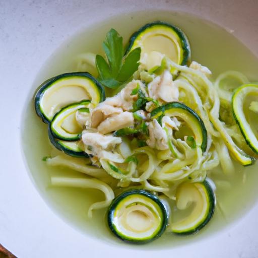 Comfort Meets Health: Chicken “Noodle” Soup with Zucchini Spirals