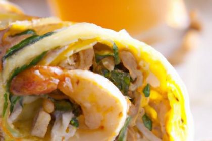 Crispy Rice Flour Crepes Stuffed with Savory Shrimp Delight