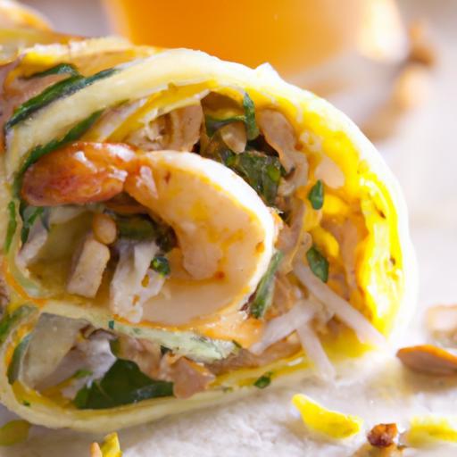 Crispy Rice Flour Crepes Stuffed with Savory Shrimp Delight