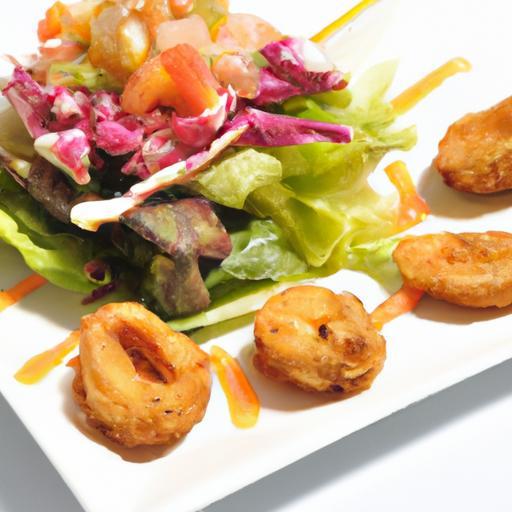 Savor the Crunch: Crispy Seafood Platter with Spicy Aioli