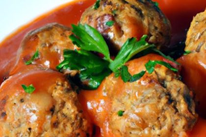 Savory Turkey & Mushroom Meatballs in Zesty Tomato Sauce
