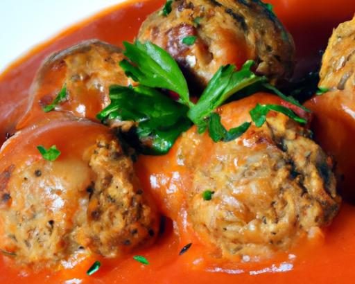 Savory Turkey & Mushroom Meatballs in Zesty Tomato Sauce