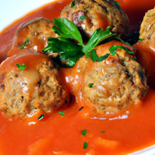 Savory Turkey & Mushroom Meatballs in Zesty Tomato Sauce