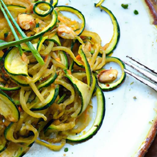 Zesty Gluten-Free Thai Peanut Zucchini Noodles Recipe Guide