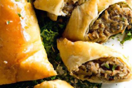 Savory Baklava Delight: Spiced Lamb and Feta Fusion