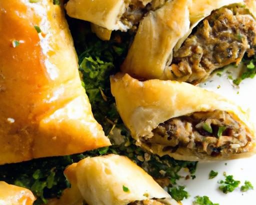 Savory Baklava Delight: Spiced Lamb and Feta Fusion