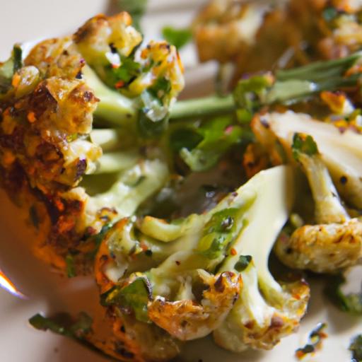 Roasted Cauliflower Steaks with Zesty Chimichurri Flair