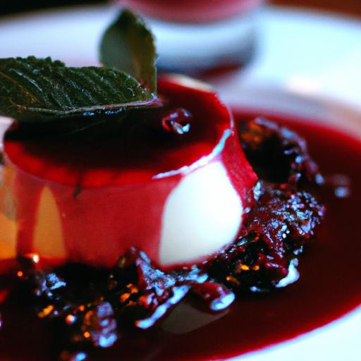 decadent Low-Carb Panna Cotta with Vibrant Berry Sauce