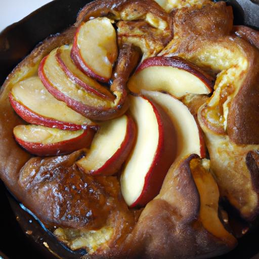 Fluffy baked apple Pancake: A Dutch Baby Delight Recipe