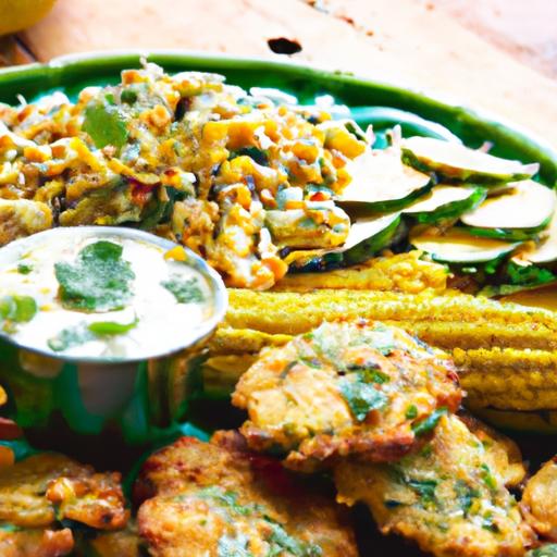 Crispy Zucchini & Corn Fritters ⁤with Zesty ⁢Cilantro-Lime Aioli