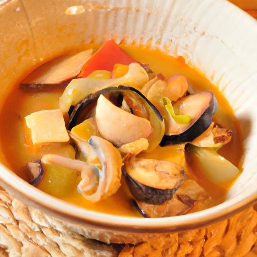 Hearty Seafood and Tofu Soup: A Rich, Thickened Delight