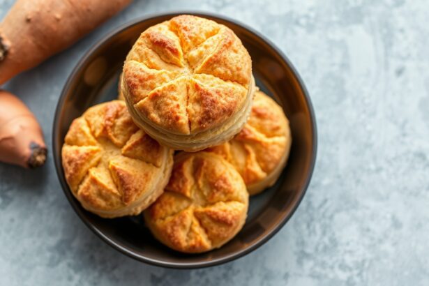 Flaky Southern sweet potato biscuits, a buttery delight recipe.