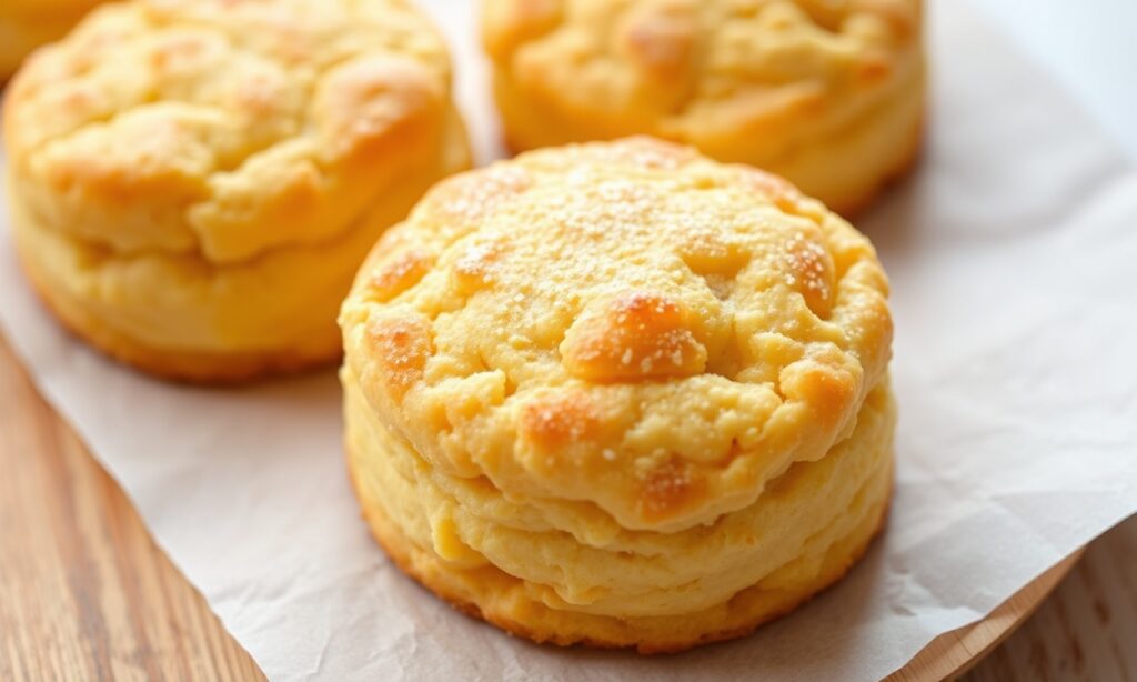 Flaky Southern sweet potato biscuits, a buttery Southern delight.