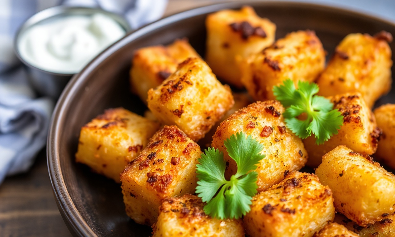 Crispy smashed tater tot tatchos, a delicious savory snack.