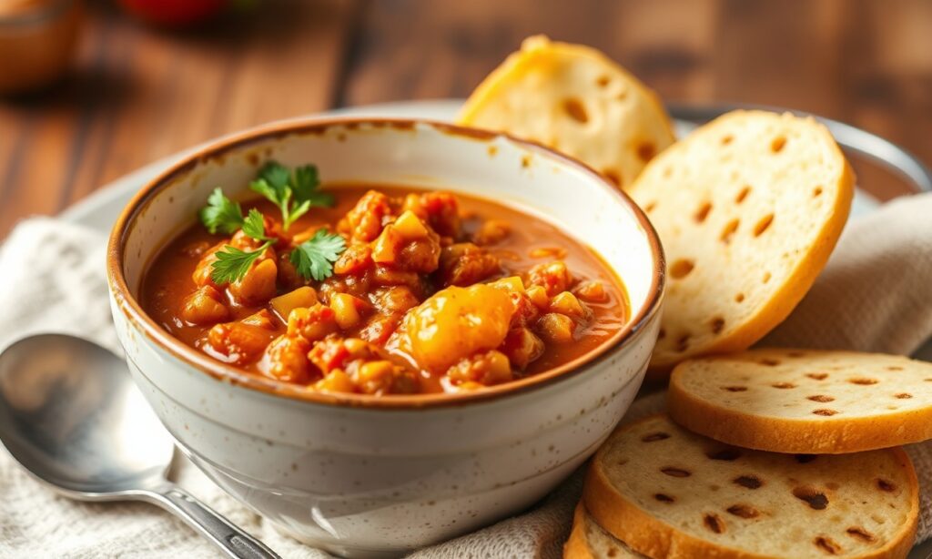 Hearty curried lentil cauliflower stew to warm up your day.