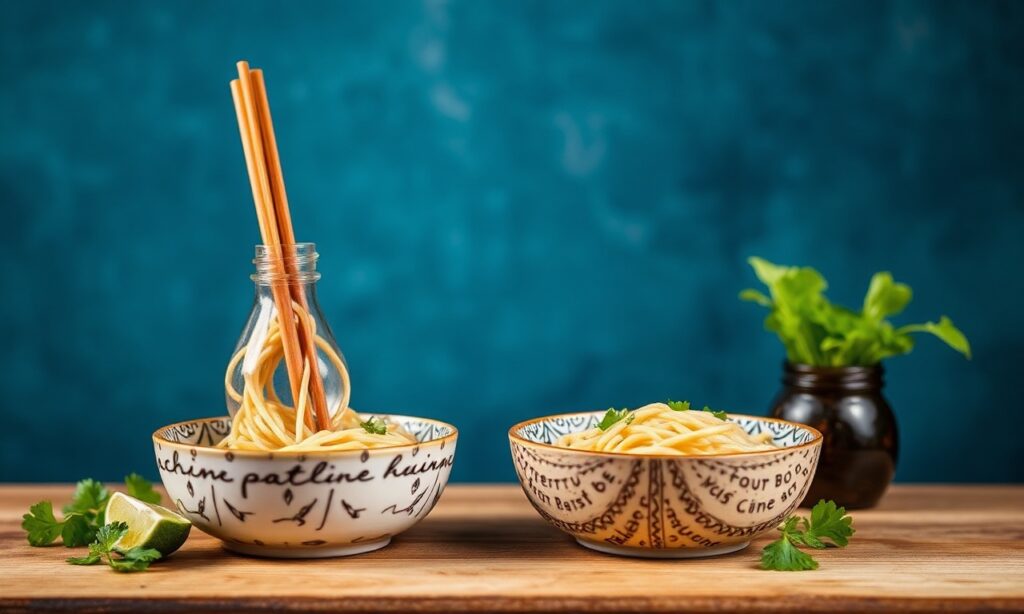 Delicious refreshing chilled buckwheat noodles in flavorful broth.
