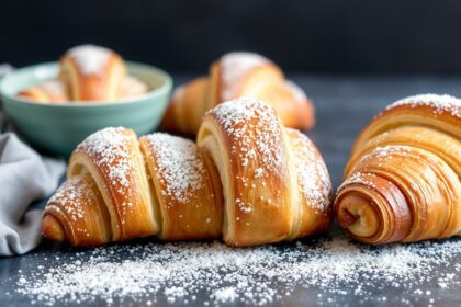 Irresistible flaky buttery croissant-style crescent rolls recipe.