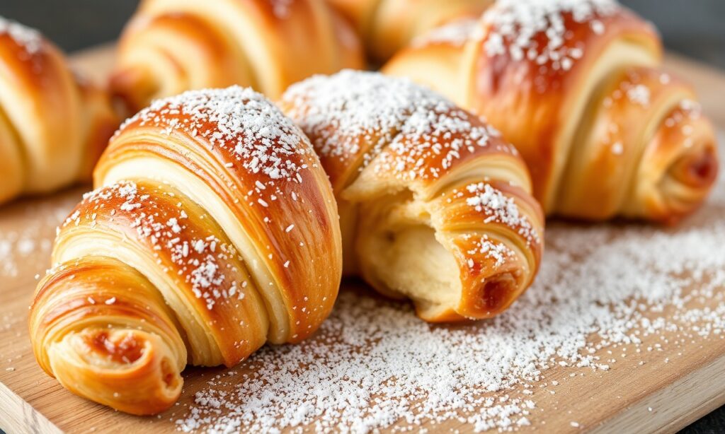 Irresistible flaky croissant-style crescent rolls, golden brown and buttery.