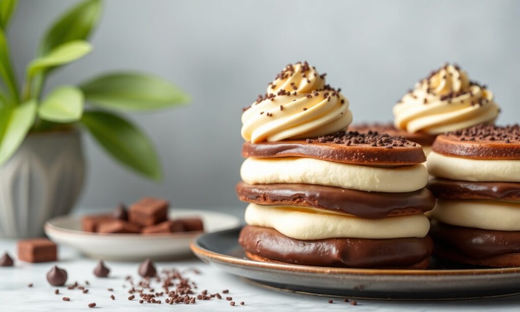 Easy no-bake chocolate éclair cake recipe, rich and delicious.