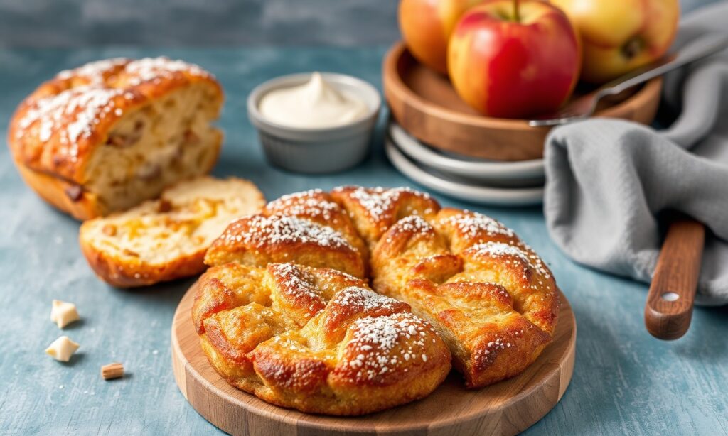 Irresistible gluten-free apple fritter bread, cozy and delicious.