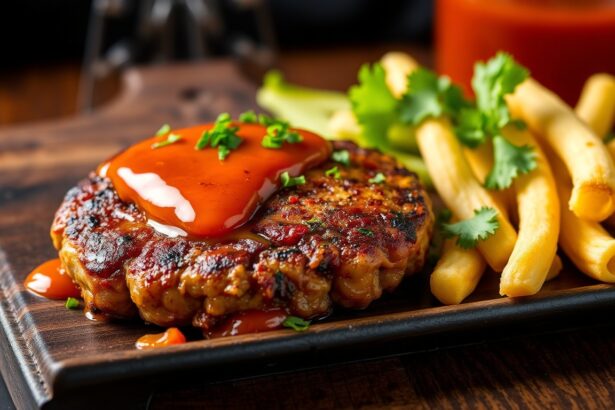 Delicious beef patties with zesty tangy sauce.