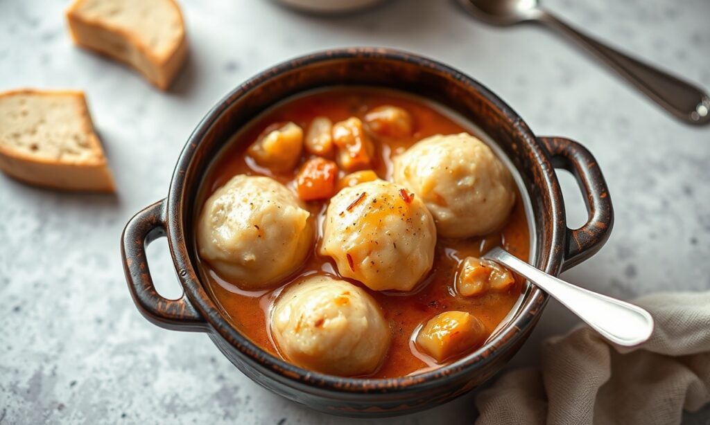 Hearty chicken and dumplings: comforting, homemade goodness in one pot.