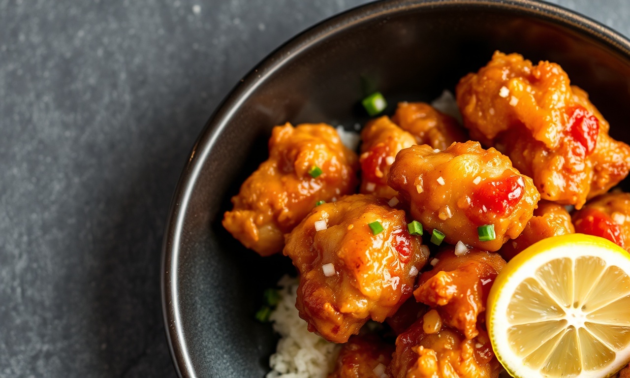 Crispy Chinese lemon chicken recipe for perfect takeout flavor at home.