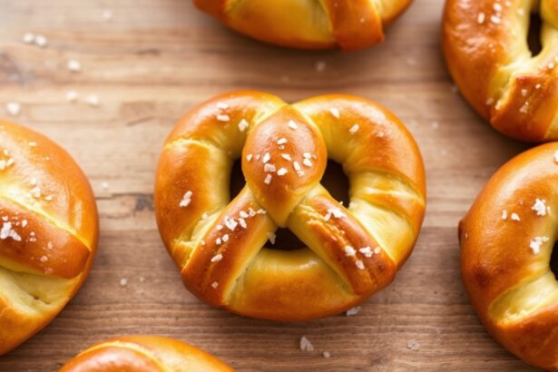 Perfectly soft homemade pretzels topped with sea salt.