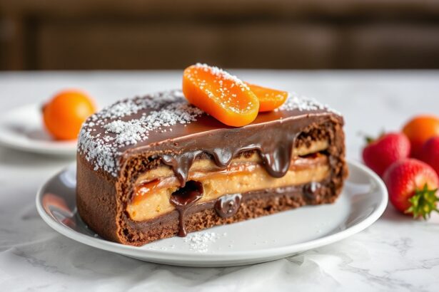 Delicious Sachertorte: Iconic Vienna chocolate apricot cake unwrapped.