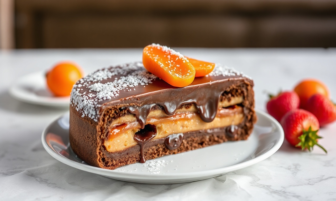 Delicious Sachertorte: Iconic Vienna chocolate apricot cake unwrapped.