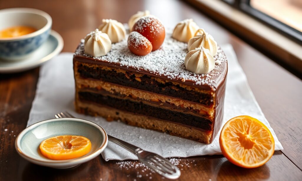 Delicious Sachertorte: Vienna's iconic chocolate apricot cake, history unveiled.