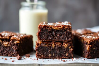 Decadent vegan paleo brownies: healthy, heavenly chocolate bliss.