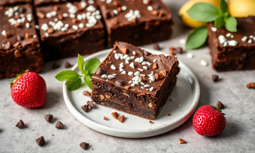Decadent vegan brownies: healthy, heavenly, and satisfying sweet tooth.