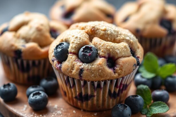 Keto blueberry muffins with almond flour, a berry delicious recipe.