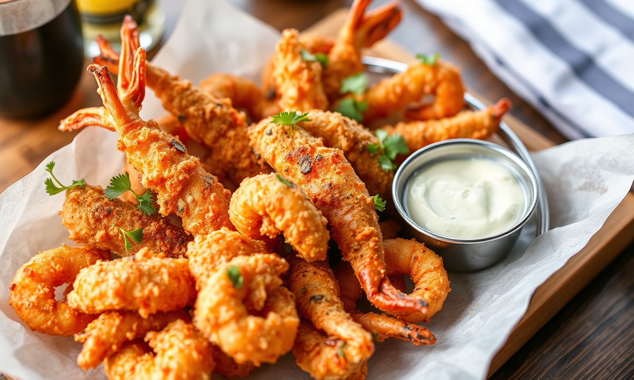Crispy seafood platter with spicy aioli recipe and serving suggestion.
