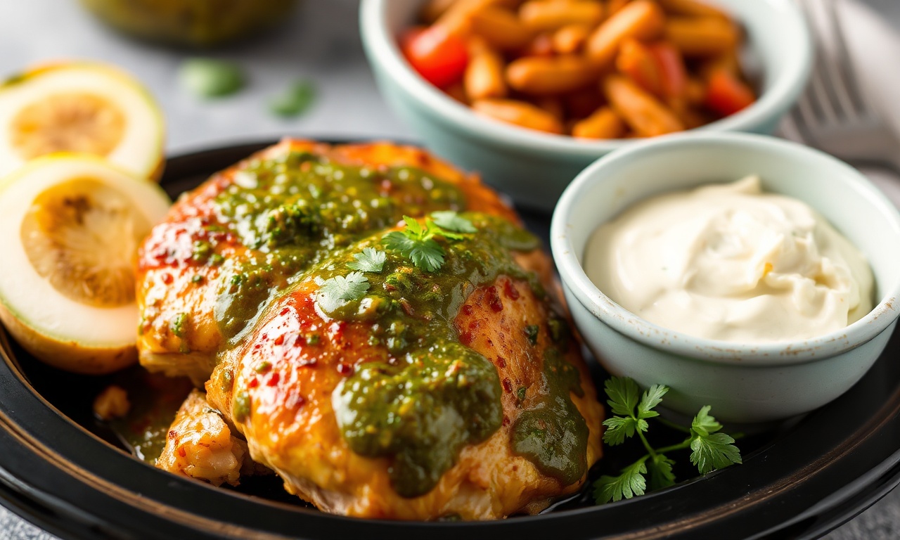 Effortless slow cooker salsa verde chicken recipe.