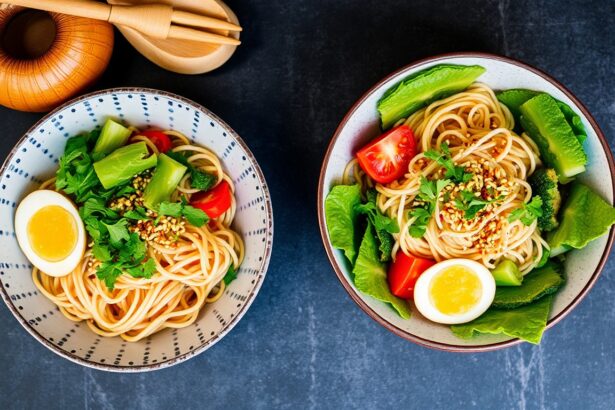 Irresistible chilled ramen salad with zesty sesame vinaigrette.