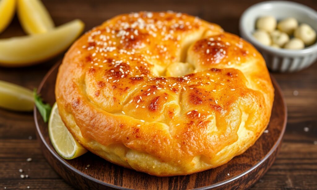 Golden, crispy vetkoek style fried dough bread, perfectly golden and delicious.